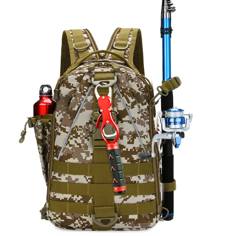 Wholesale Nylon Fabric Waterproof Multifunctional Fishing Gear Pole Bag Waist Bag